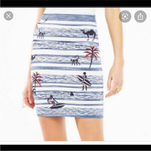 BCBGMAXAZRIA Pavel Surf Knit Jacquard Power Skirt - Picture 2 of 8